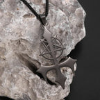 Inverted Pentagram Devil Pendant Necklace — Stainless Steel