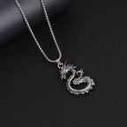 Dragon Steel Pendant Chinese Style Versatile