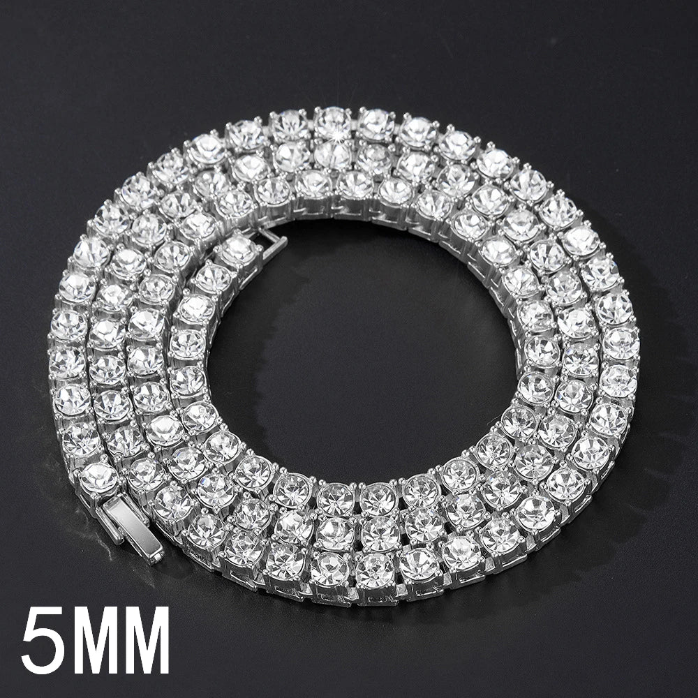 4mm Tennis Chain Necklace & Bracelet Set — Two-Tone