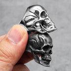 Gothic Black Ring — Stainless Steel