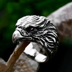 Vintage Viking Eagle Biker Ring — Stainless Steel