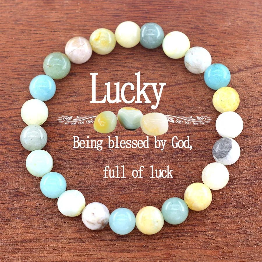 Multi-Color Bead Bracelet with Adjustable Length
