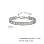 Minimal Mesh Chain Bracelet 8mm — Stainless Steel