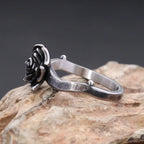 Black Rose Ring — Stainless Steel