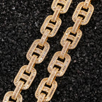 Uwin Miami Necklaces 15mm Cuban Link CZ Baguette Prong Setting  Iced Out Zircon Pave Luxury Bling Jewelry Fashion Hiphop For Men
