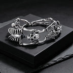 Gothic Skull Body Chain Bracelet — Stainless Steel