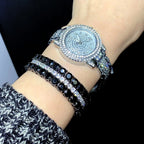New Iced Out Bling Cubic Zirconia Tennis Chain Bracelet 5mm Black Color Charm Bangle Hip Hop For Women Men Jewelry