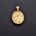 Jesus Cross Gold Pendant Necklace