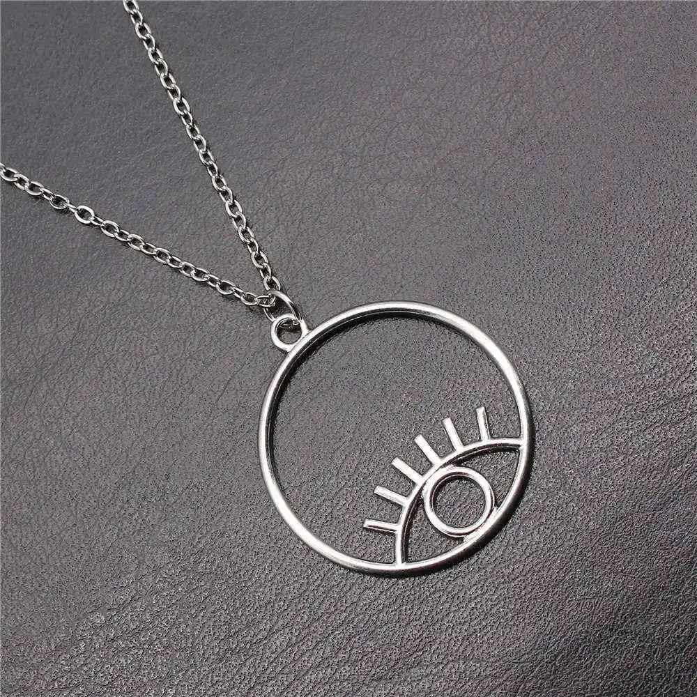 Hand and Eye Talisman Amulet Necklace — 43cm Chain