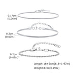 Minimal Thin Chain Bracelet — Stainless