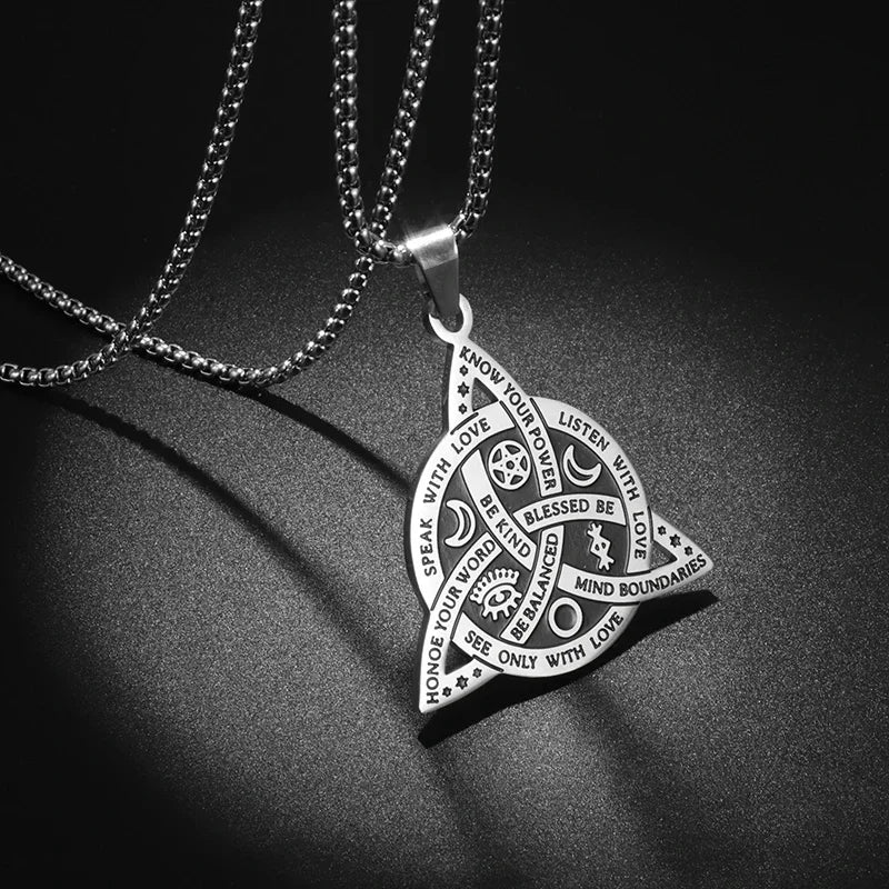 New Twisted Mobius Silver Color Pendant Men and Women Couple Hip Hop Student Pendant Anniversary Jewelry Gift