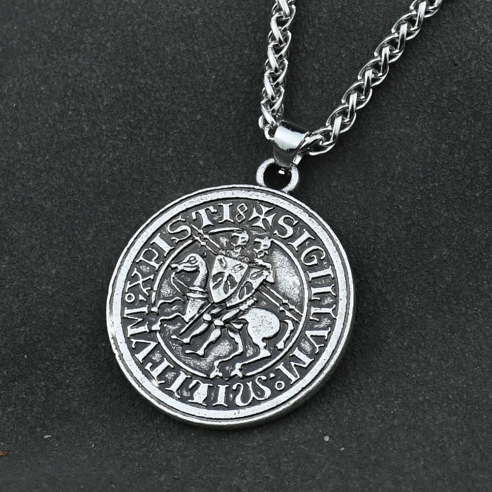 Viking War Horse Seal Pendant Necklace