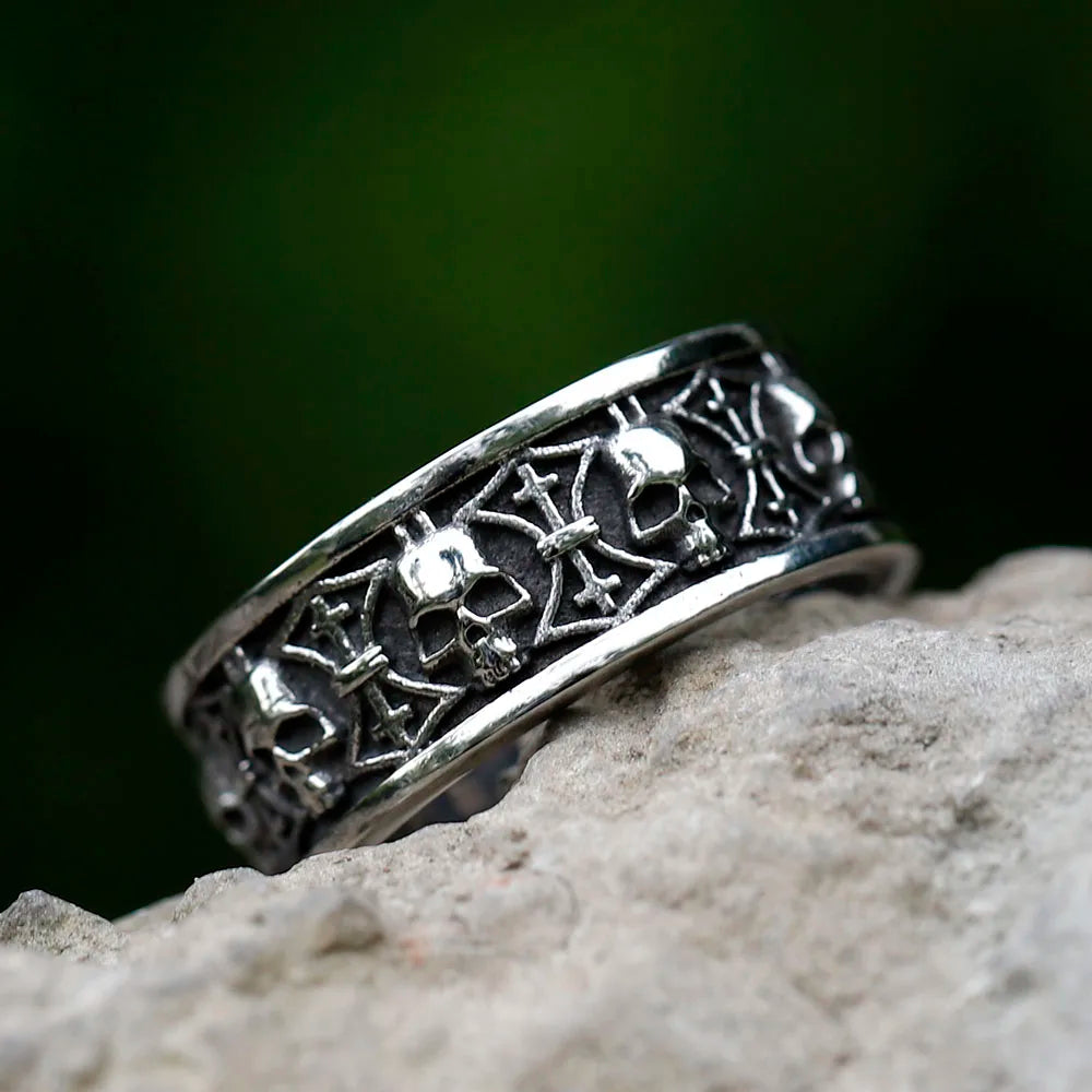 Ares Gods of War Skull Ring — Stainless Steel