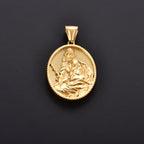 Jesus Cross Gold Pendant Necklace