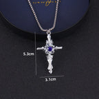 Cross Steel Pendant Vampire Lovers Pair Students