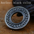 BEIER Norse Vikings Pendant Necklace Valknut Raven RUNE PENDANT Knot Viking Amulet Pendant Necklace Nordic Talisman BP8-105