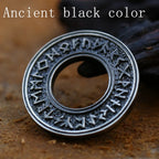 BEIER Norse Vikings Pendant Necklace Valknut Raven RUNE PENDANT Knot Viking Amulet Pendant Necklace Nordic Talisman BP8-105