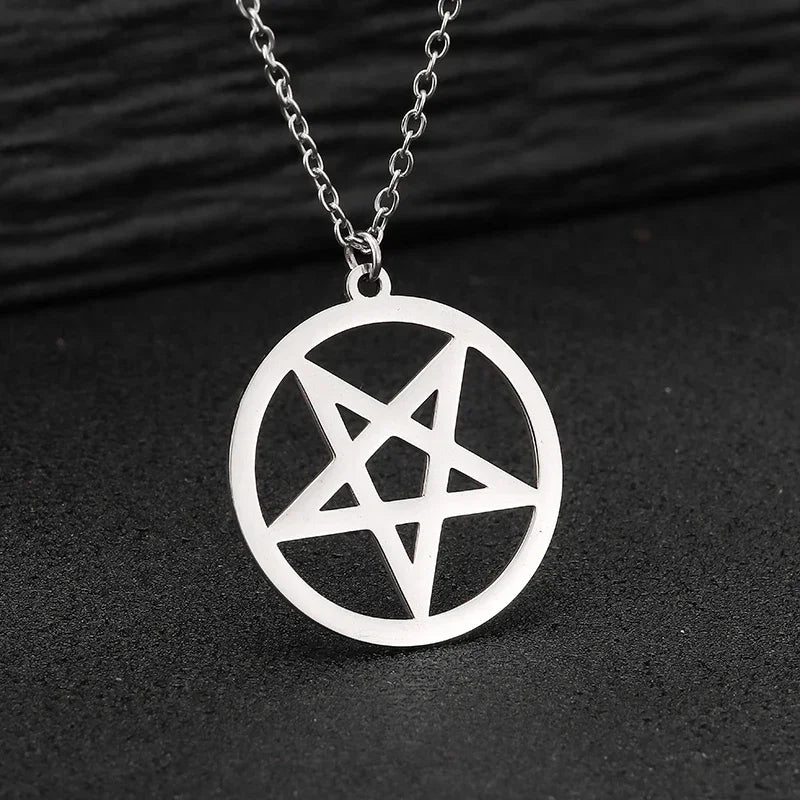 Gothic Satan Goat Stainless Steel Pendant Necklace