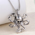 Fashion Trendy Vintage Octopus Pendant Necklaces Jewelry For Women Hip Hop Long Necklace Men Women Jewelry Accessory