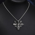 Six-Wing Angel Pendant Necklace — Stainless Steel