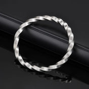 Somen Hollow Mesh Mobius Bracelets For Men Silver Color Flexible Stainless Steel Wide Edge String Bracelet Wedding