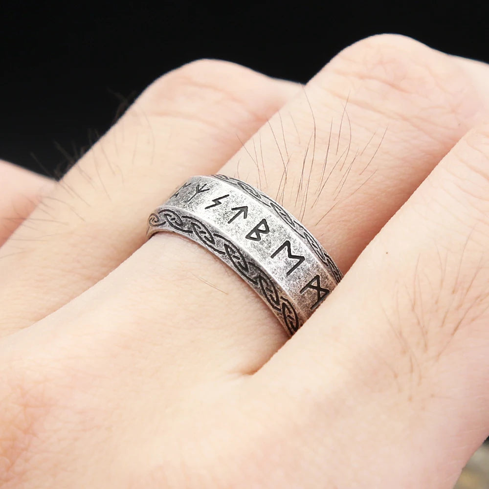 Viking Rune Ring — Stainless Steel