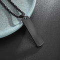 Gold Minimal Box Chain Pendant Necklace