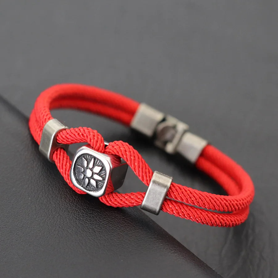 Nautical Surf Rope Bracelet — Adjustable Wrap Cord