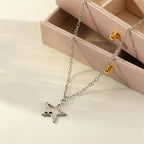 Pentagram Black Rope Necklace