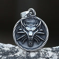 316L Stainless Steel Anime Wolf Head Pendant Necklace Vintage Choker Link Chain For Man Game Accessories Movie Boyfriend Gift