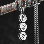Viking Rune Pendant Necklace — Stainless Steel