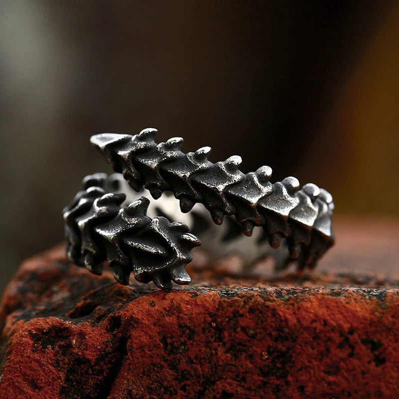 New Creative Stainless Steel Viking Warrior Double Axe Ring for Men Fashion Punk Hip Hop Party Jewelry