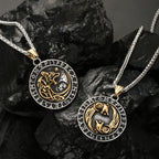 Viking Dragon Stainless Steel Pendant Necklace