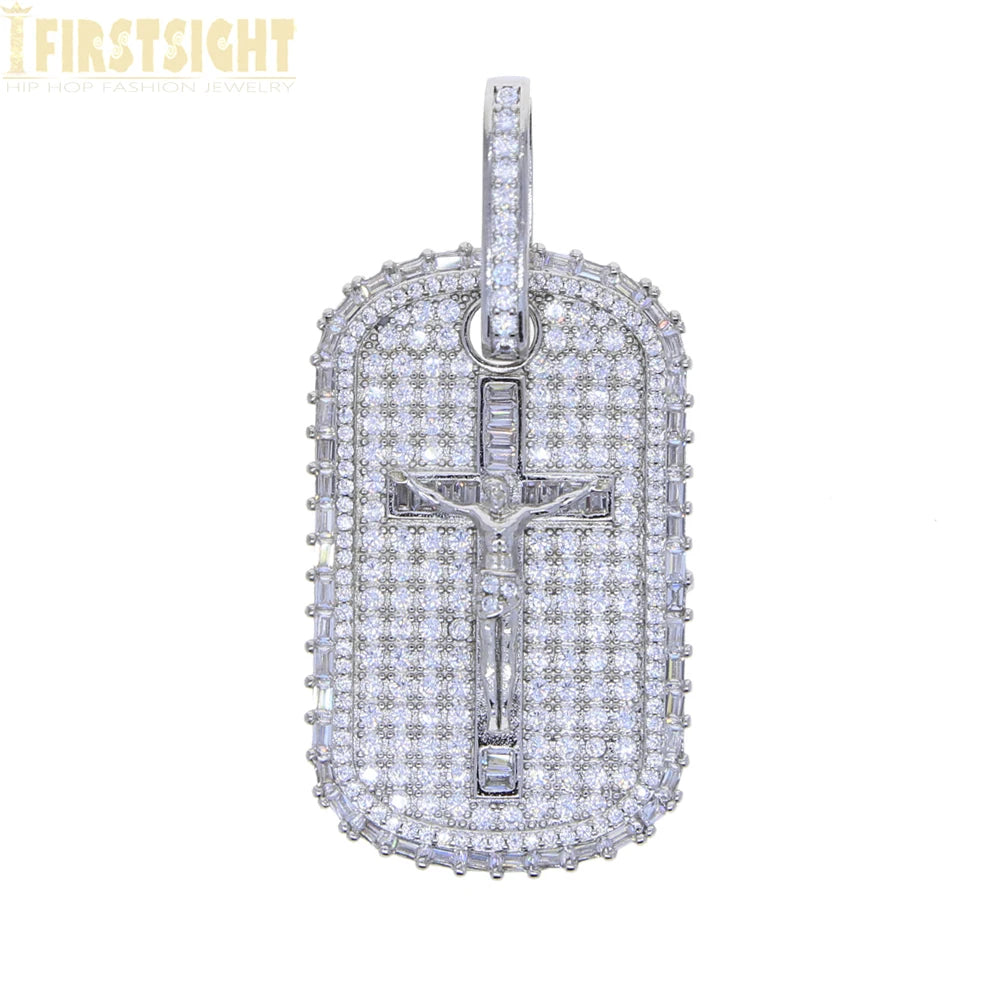 2025 New Hip Hop Cross Pendant Necklace Gold Color Iced Out Bling CZ Cubic Zirconia Variety Designs Charm Men Women Jewelry
