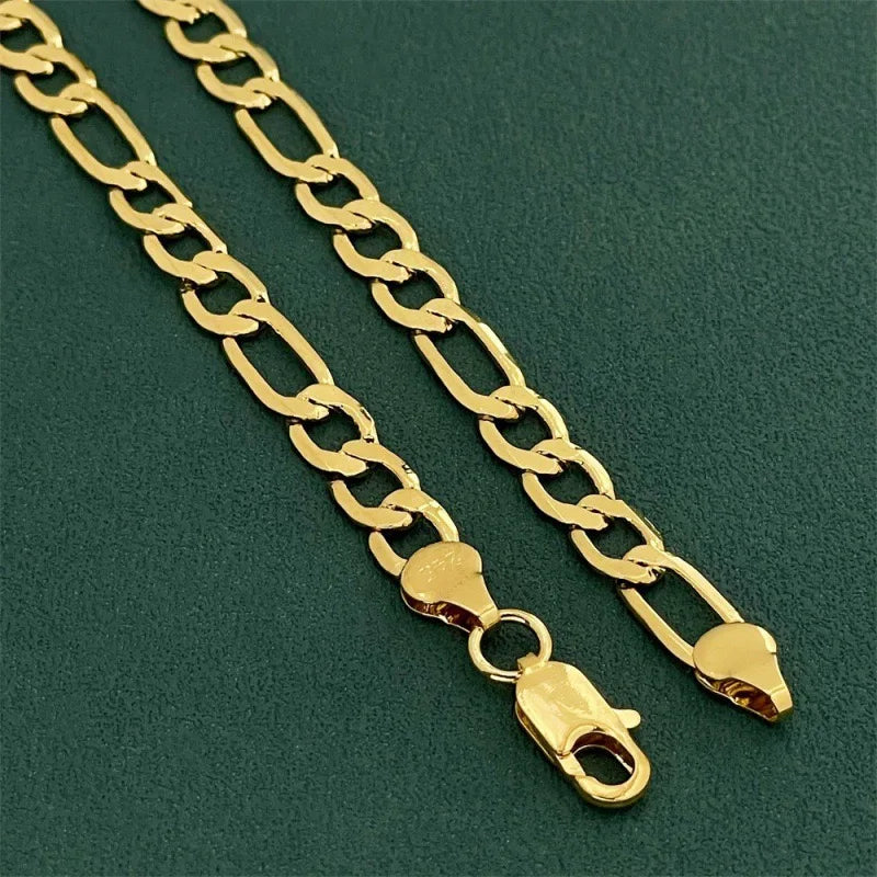 Luxurious 9999 genuine gold 24K men's hollowed out gold necklace, interlocked, personalized men's boutique gold necklace