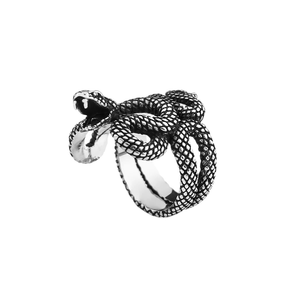 New Gothic 316L Stainless Steel Skull Ring Punk Hip Hop Fashion Skeleton Rings For Men Women Unique Biker Jewelry Halloween Gift