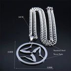 Wolf Greek Steel Pendant Triskelion Triskele Irish