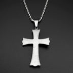 Cross Jesus Christ Silver Pendant Crucifix Religious
