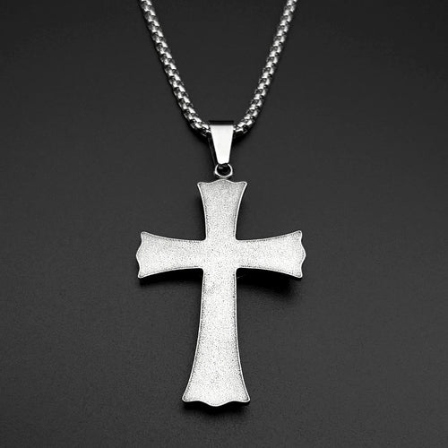 Cross Jesus Christ Silver Pendant Crucifix Religious