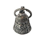 3D Design Motorcycle Guardian Bell Punk Style Wing Design Biker Good Luck Charm Alloy Retro Angel Pendant Bell Daily Wear