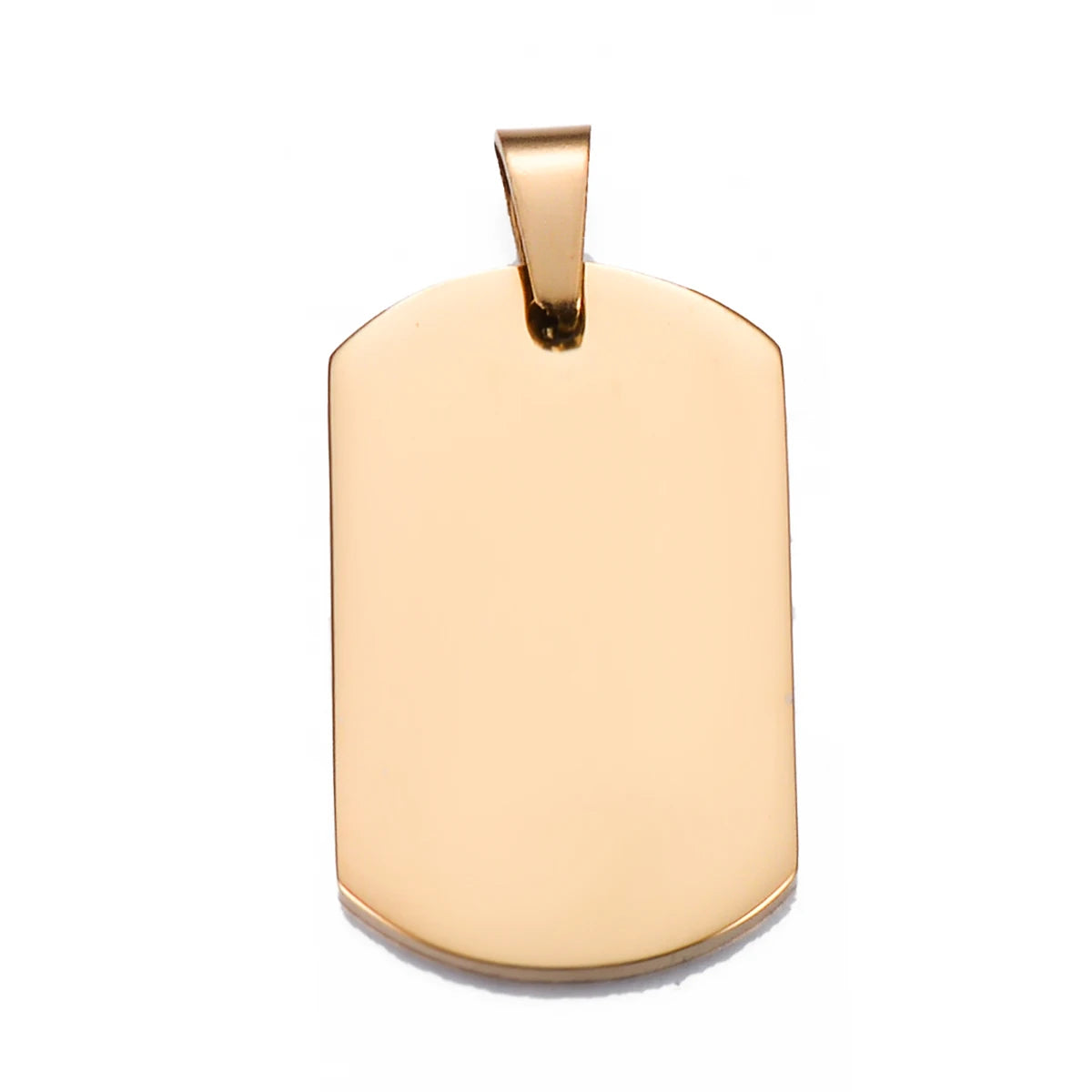 18x30mm Small Military Army ID 4 Colors Stainless Steel Name Blank Dog Tags Pendant Rectangle Necklace Jewelry
