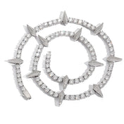 Iced Out Spike Tennis Choker Necklace 5MM — Stainless Steel