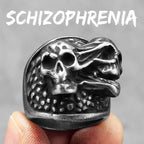 Gothic Skull Ring Black — Stainless Steel