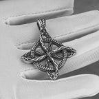 Scandinavian Celtic Knot Choker Necklace — Steel