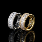 Iced Out Ring Stainless Steel 8MM CZ