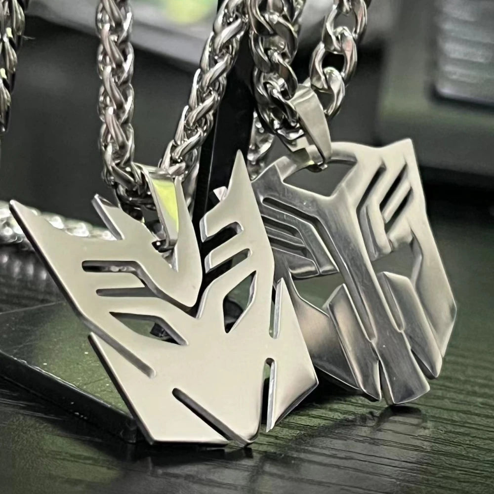 Steel Pendant Anime Movies Autobots Sign