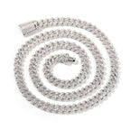Uwin S925 Moissanite 6mm Cuban Chain Miami Sterling Silver Necklace for Women Bracelets Diamond Tester High Quality