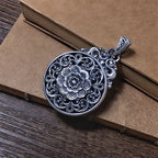Peony Flower Pendant Necklace