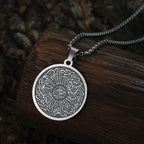 Men Punk Necklace Surah Ikhlas Dua fo Evil Eye Double-Sided Stainless Steel Jewelry Choker Pendant Thick Chains Hip Hop Jewellry