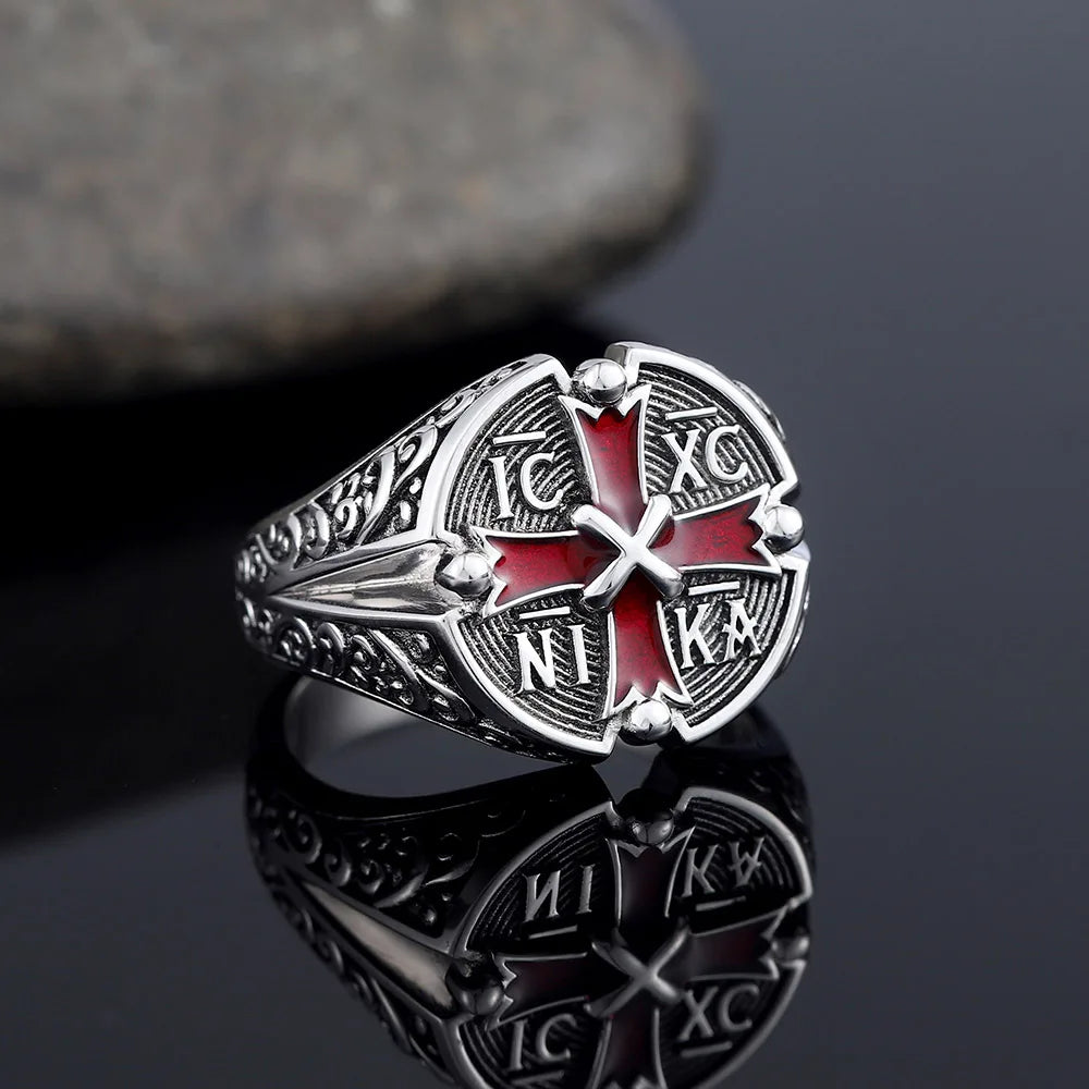 Jesus Christ Cross Ring — 925 Silver
